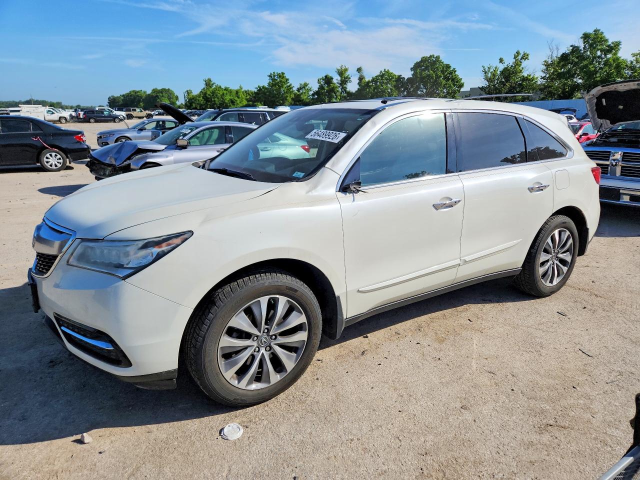2015 Acura MDX Technology, VIN 5FRYD4H40FB012731 — Крыша