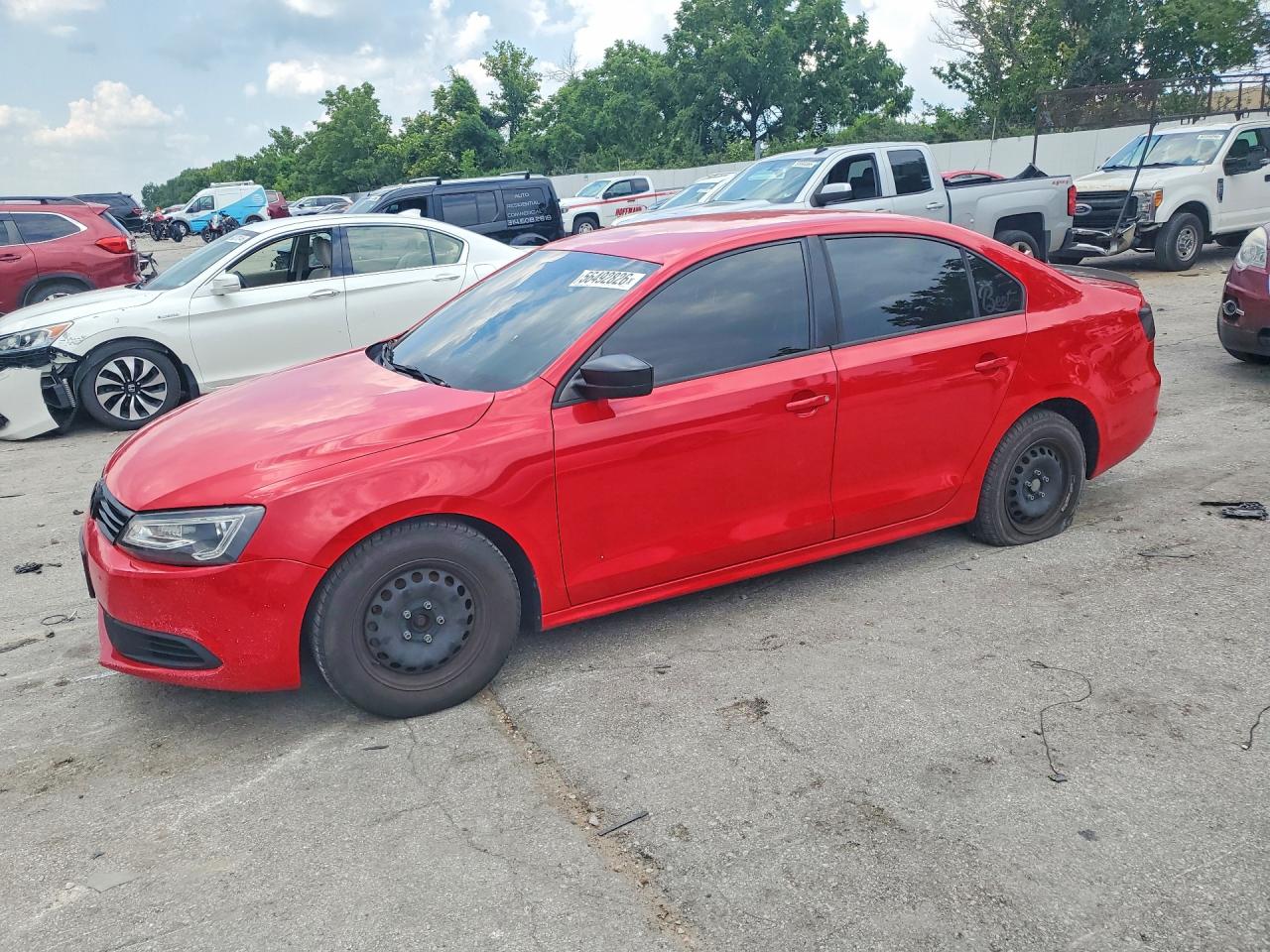 2014 Volkswagen Jetta, VIN 3VW1K7AJ9EM444266 — Hail