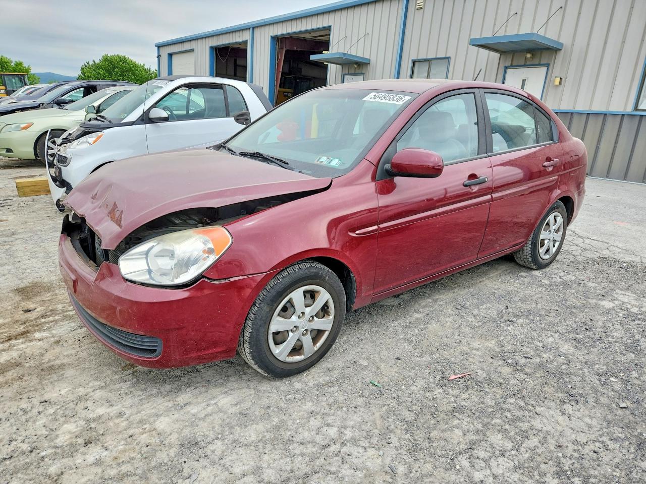 2010 Hyundai Accent GLS, VIN KMHCN4AC9AU464635 — Front end