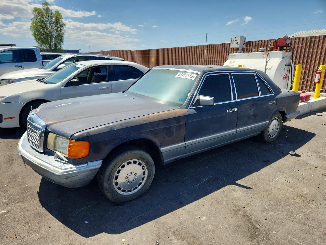 1986 Mercedes-Benz 420 SEL, VIN WDBCA35D7GA210198 — Stripped