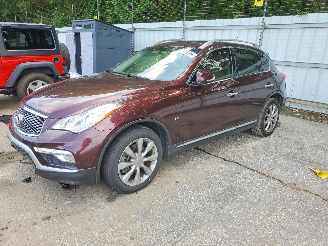 2017 Infiniti QX50, VIN JN1BJ0RR7HM402547 — Front end