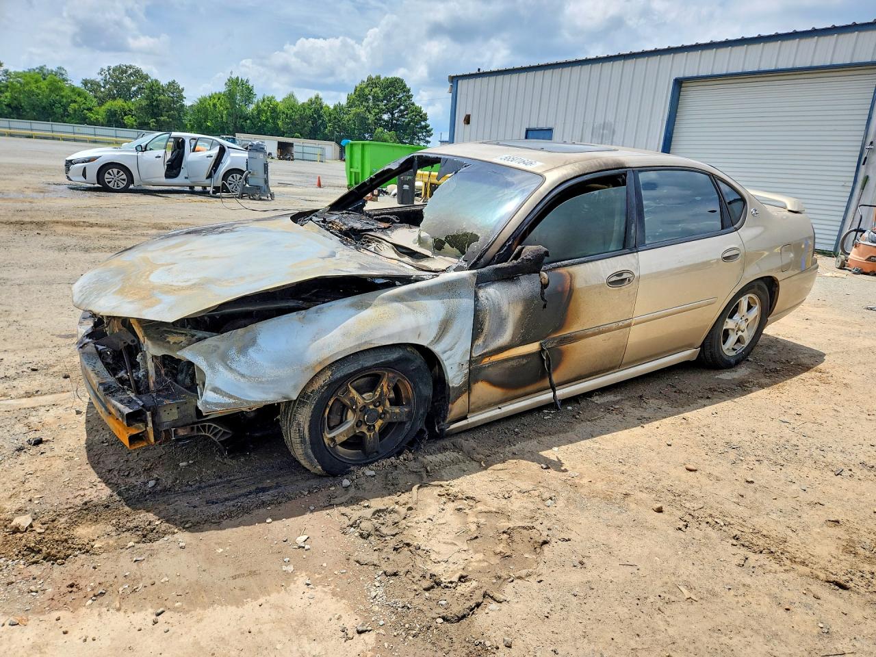 2005 Chevrolet Impala LS, VIN 2G1WH52KX59143607 — Engine fire