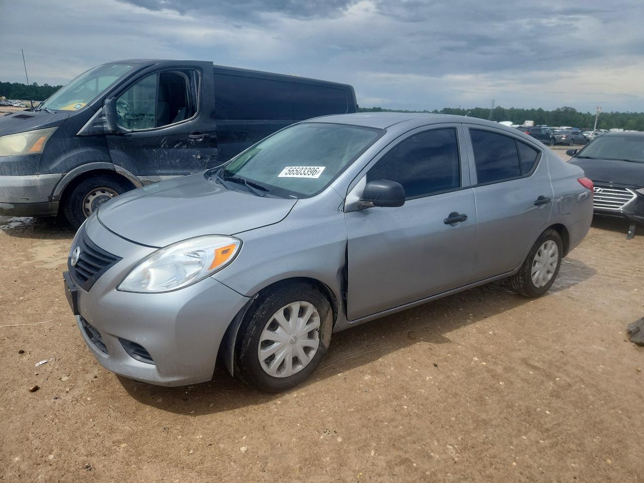 2014 Nissan Versa SV, VIN 3N1CN7AP9EL865937 — Undercarriage