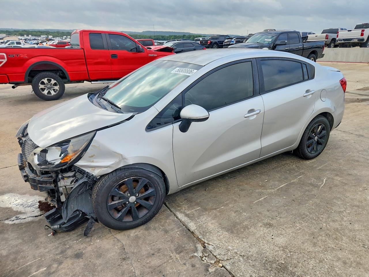2015 Kia Rio EX, VIN KNADN4A37F6466031 — Front end