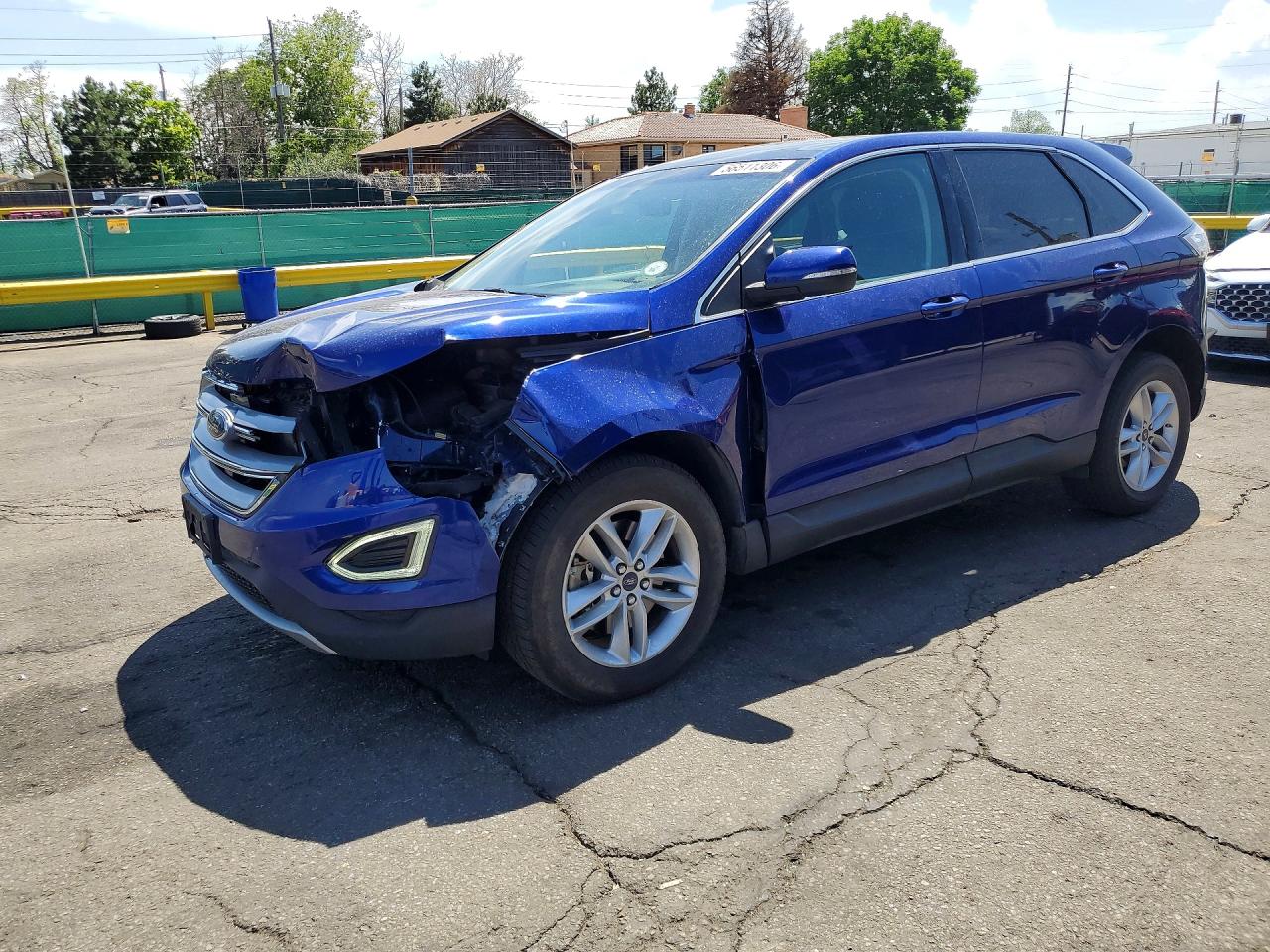 2015 Ford Edge SEL, VIN 2FMTK4J97FBC42119 — Front end
