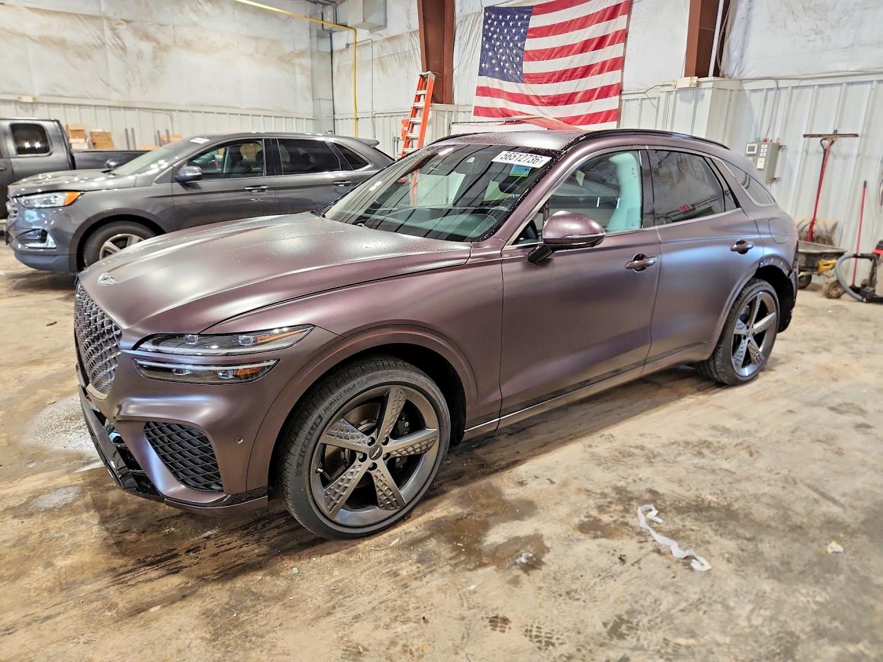2023 Genesis GV70 2.5T, VIN KMUMADTB1PU097261 — Rear end