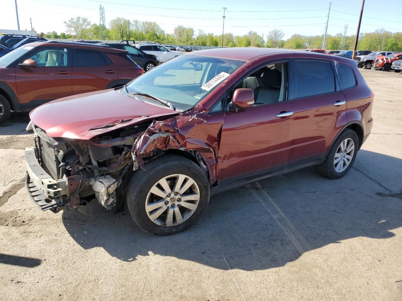 2011 Subaru Tribeca Limited, VIN 4S4WX9GD6B4401059 — Front end