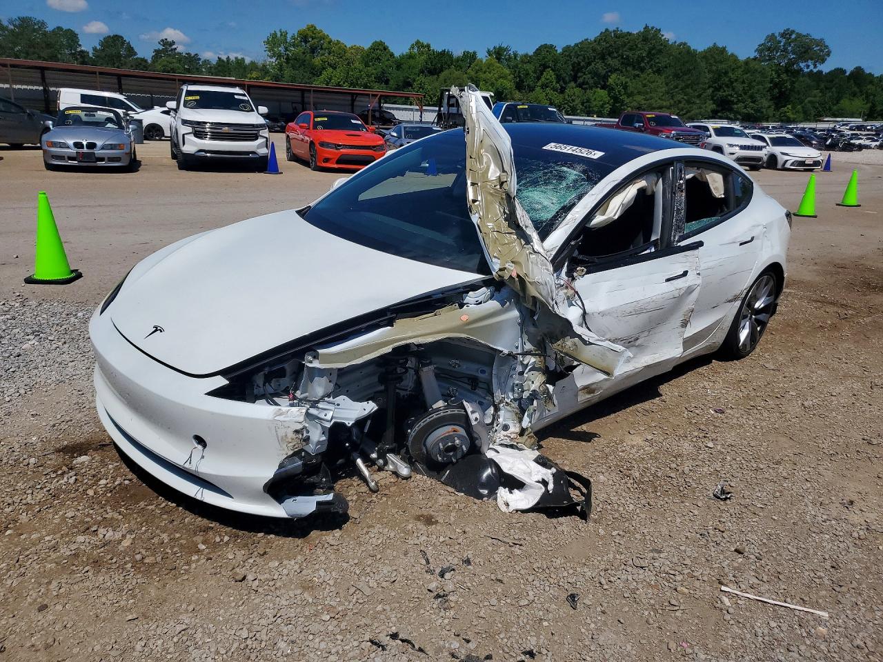 2026 Tesla Model 3 Premium, VIN 5YJ3E1EA6TF118193 — Rollover