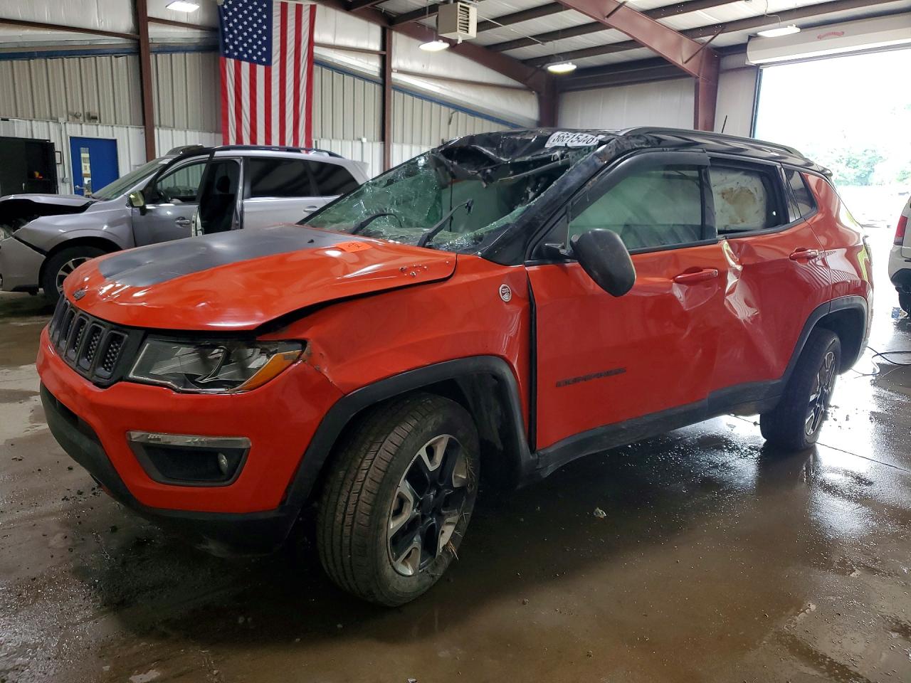 2018 Jeep Compass Trailhawk, VIN 3C4NJDDB5JT130267 — Rollover