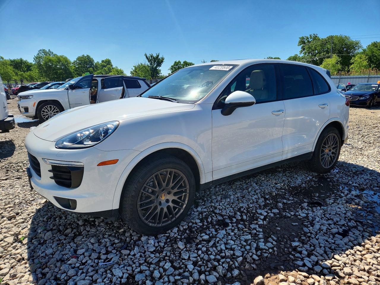 2018 Porsche Cayenne, VIN WP1AA2A27JKA02667 — Rear end