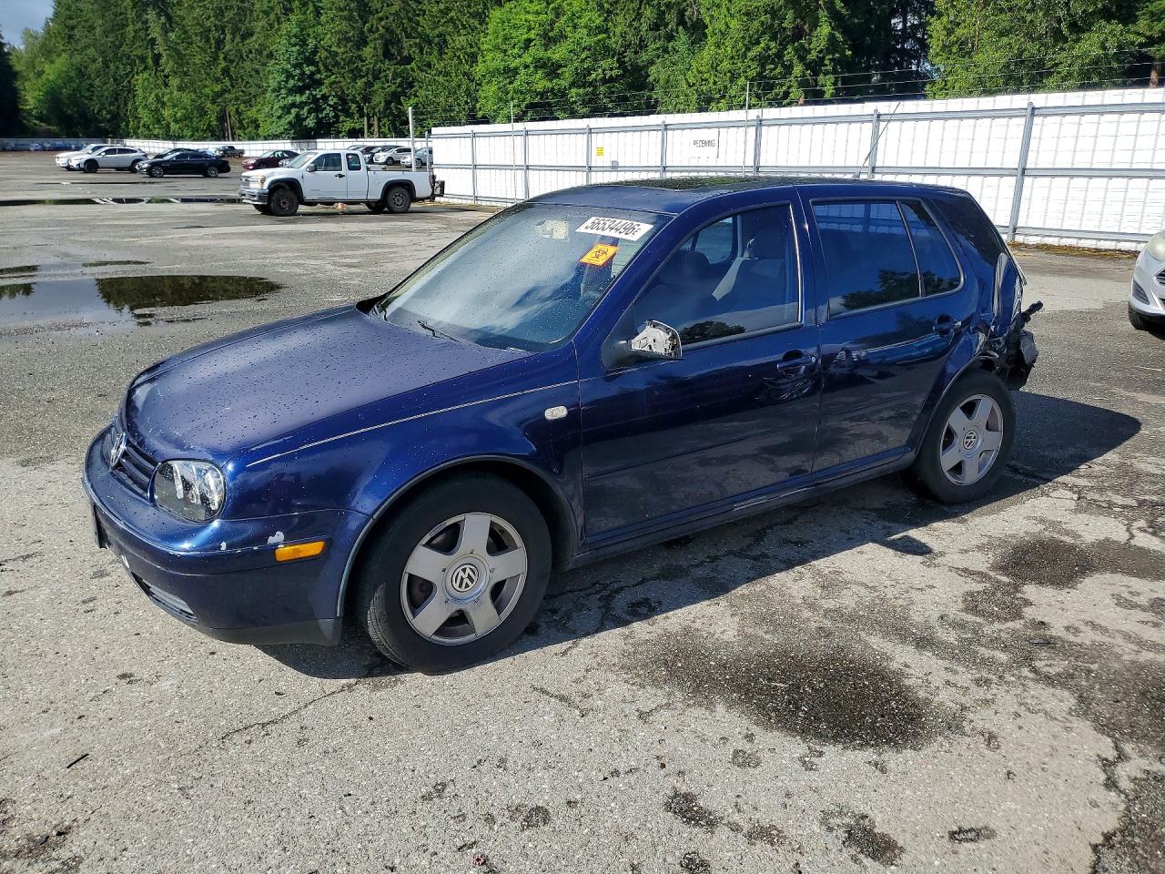 2000 Volkswagen Golf GLS, VIN 9BWGH21J3Y4031909 — Rear end
