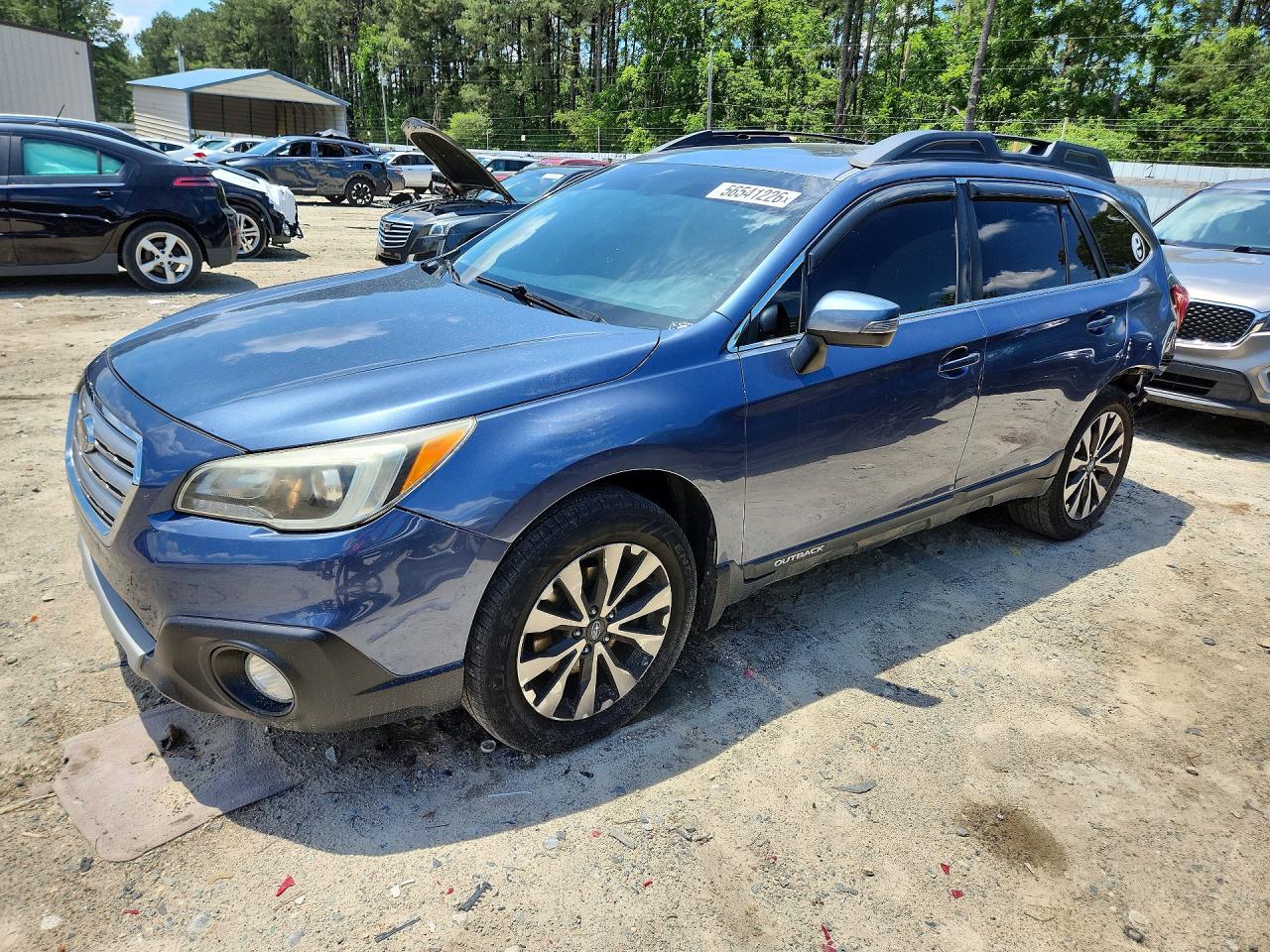 2016 Subaru Outback Limited, VIN 4S4BSANC3G3316508 — Rear end