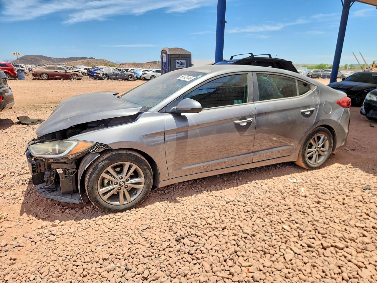 2018 Hyundai Elantra SEL, VIN 5NPD84LF0JH246696 — Front end