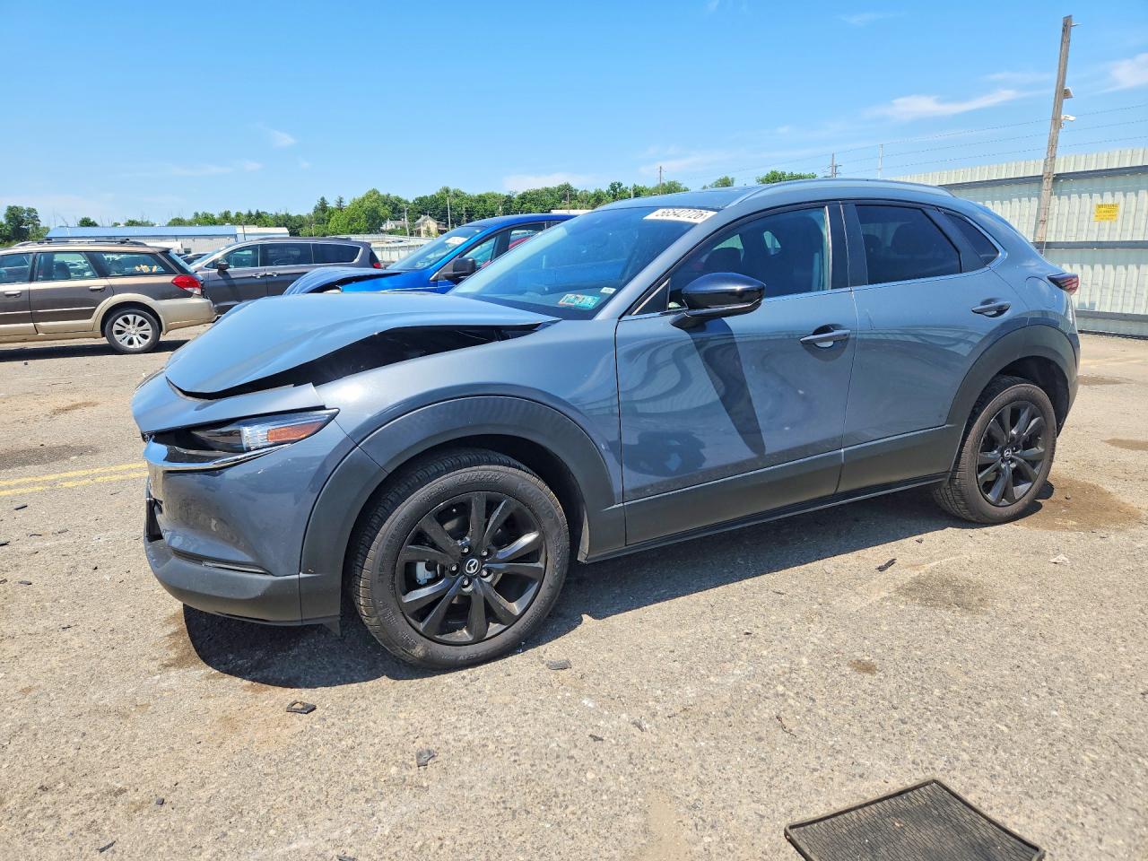 2022 Mazda CX-30 S Carbon Edition, VIN 3MVDMBCL8NM429705 — Front end