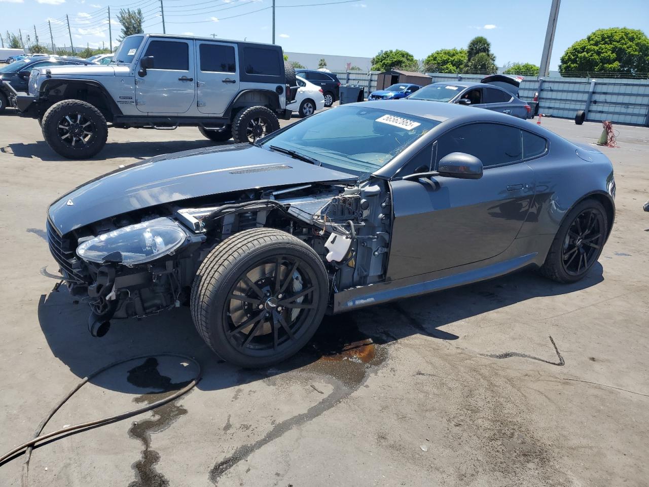 2013 Aston Martin Vantage, VIN SCFEBBAK9DGC17351 — Front end