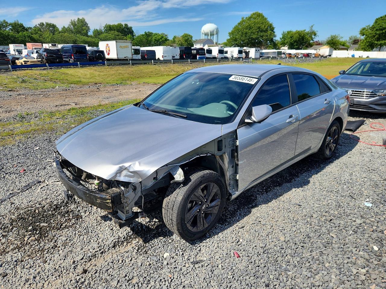 2022 Hyundai Elantra SEL, VIN 5NPLS4AG9NH074473 — Front end