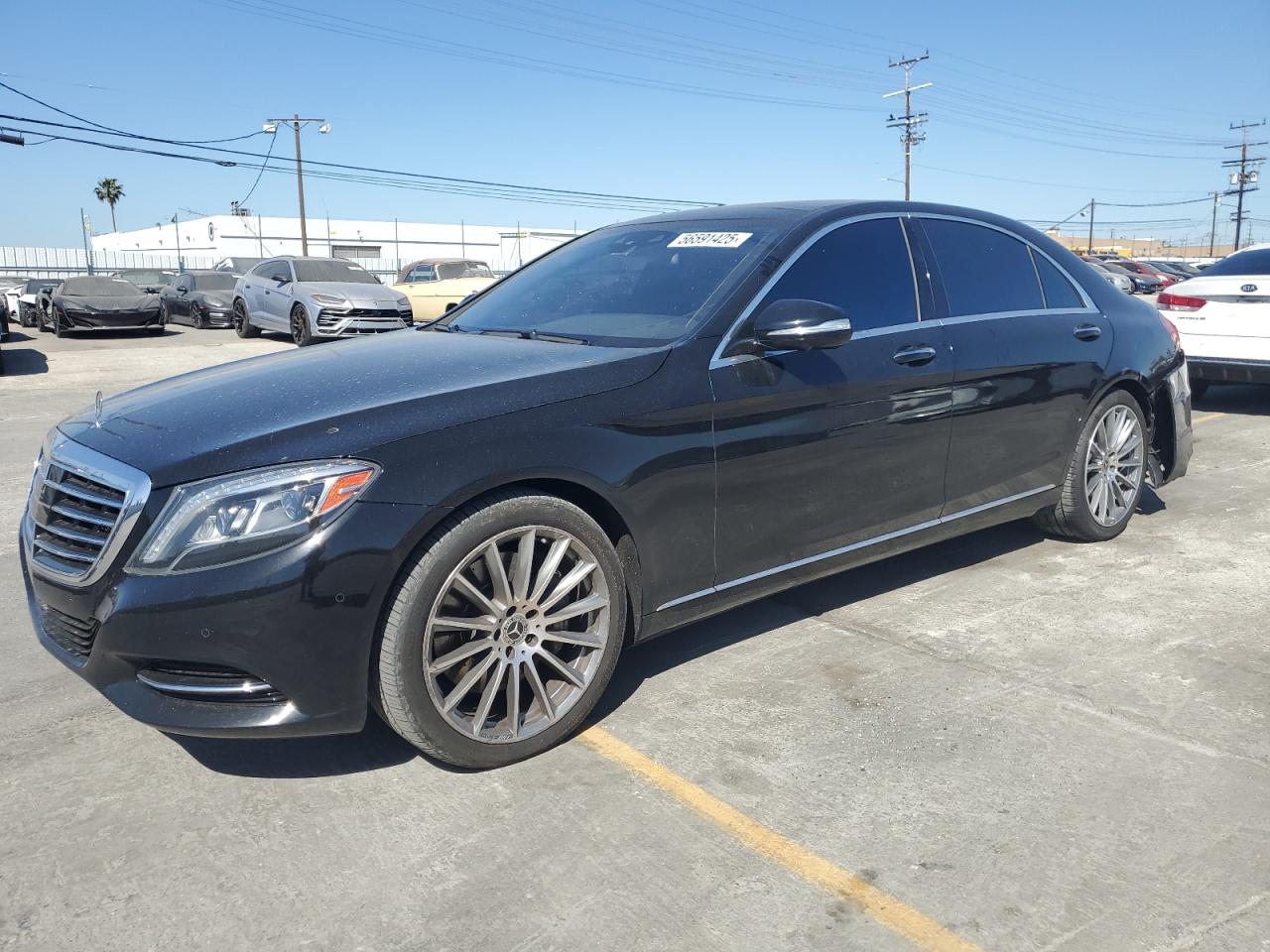 2015 Mercedes-Benz S 550, VIN WDDUG8CB4FA111667 — Rear end
