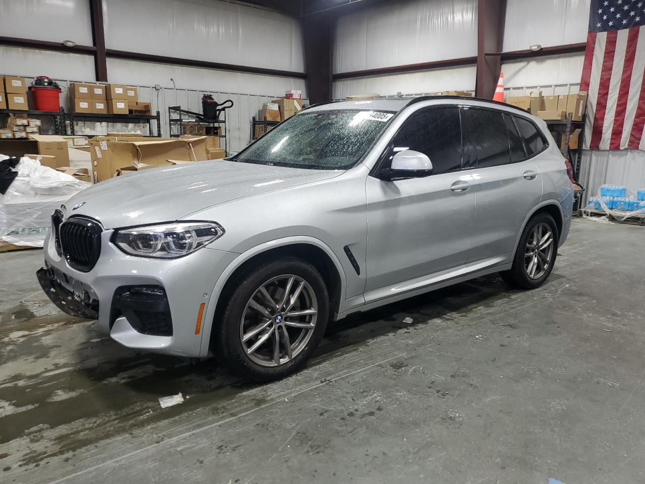 2021 BMW X3 xDrive30i, VIN 5UXTY5C01M9F82465 — Front end