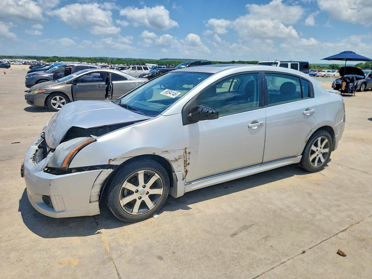 2012 Nissan Sentra S, VIN 3N1AB6AP1CL689120 — Front end