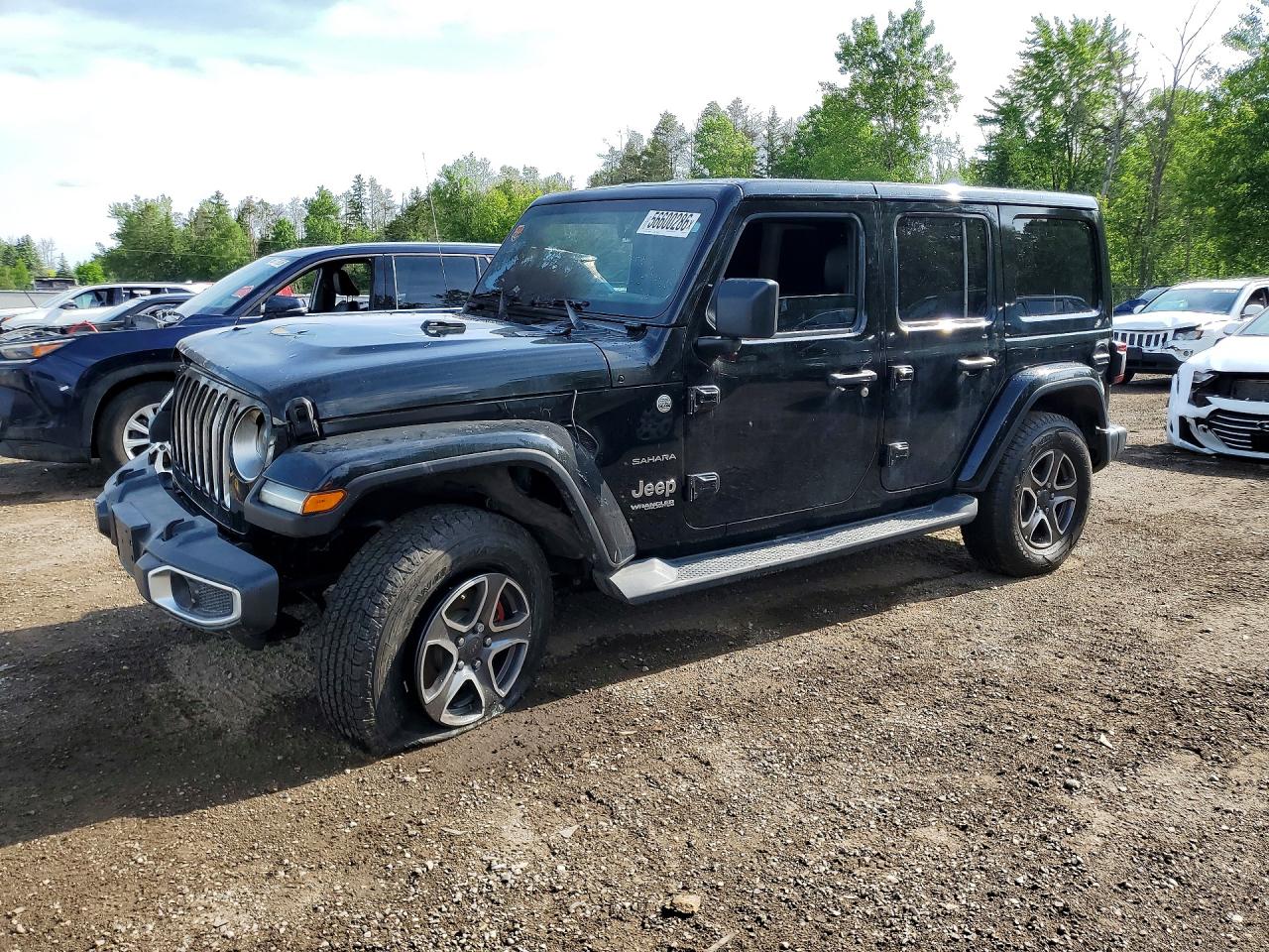 2021 Jeep Wrangler Unlimited Sahara, VIN 1C4HJXEN0MW533160 — Фото с аукциона 1 of 4
