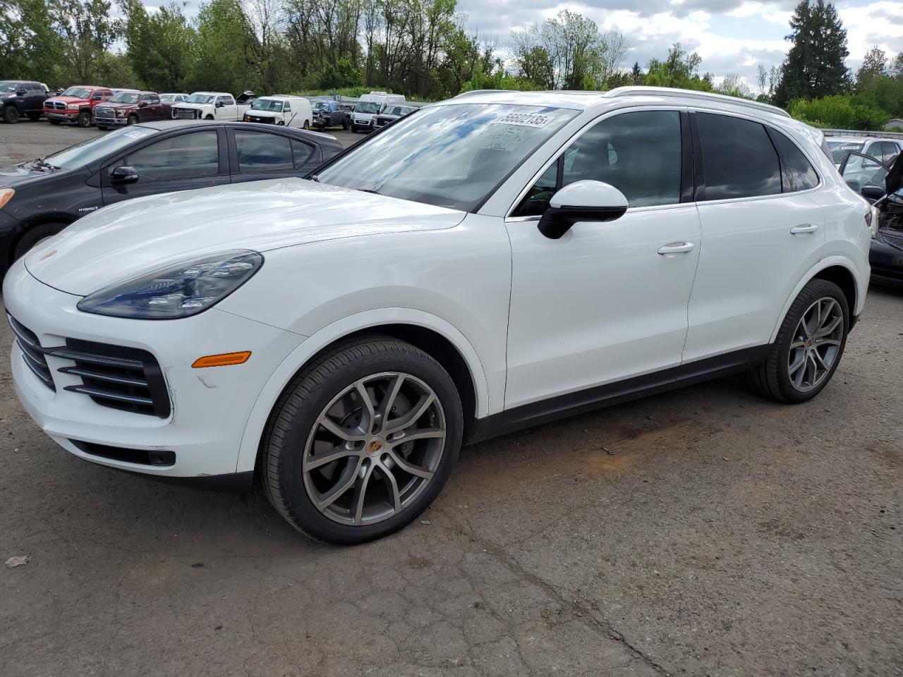 2021 Porsche Cayenne S, VIN WP1AB2AY5MDA27111 — Prior damage history