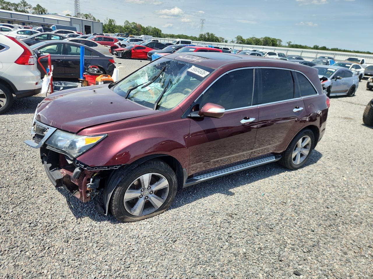 2012 Acura MDX Technology, VIN 2HNYD2H37CH530817 — Rollover