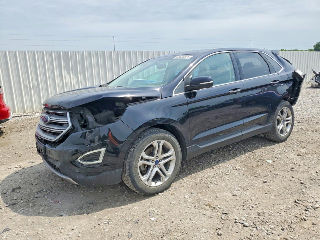 2017 Ford Edge Titanium, VIN 2FMPK4K91HBB82566 — Rear end