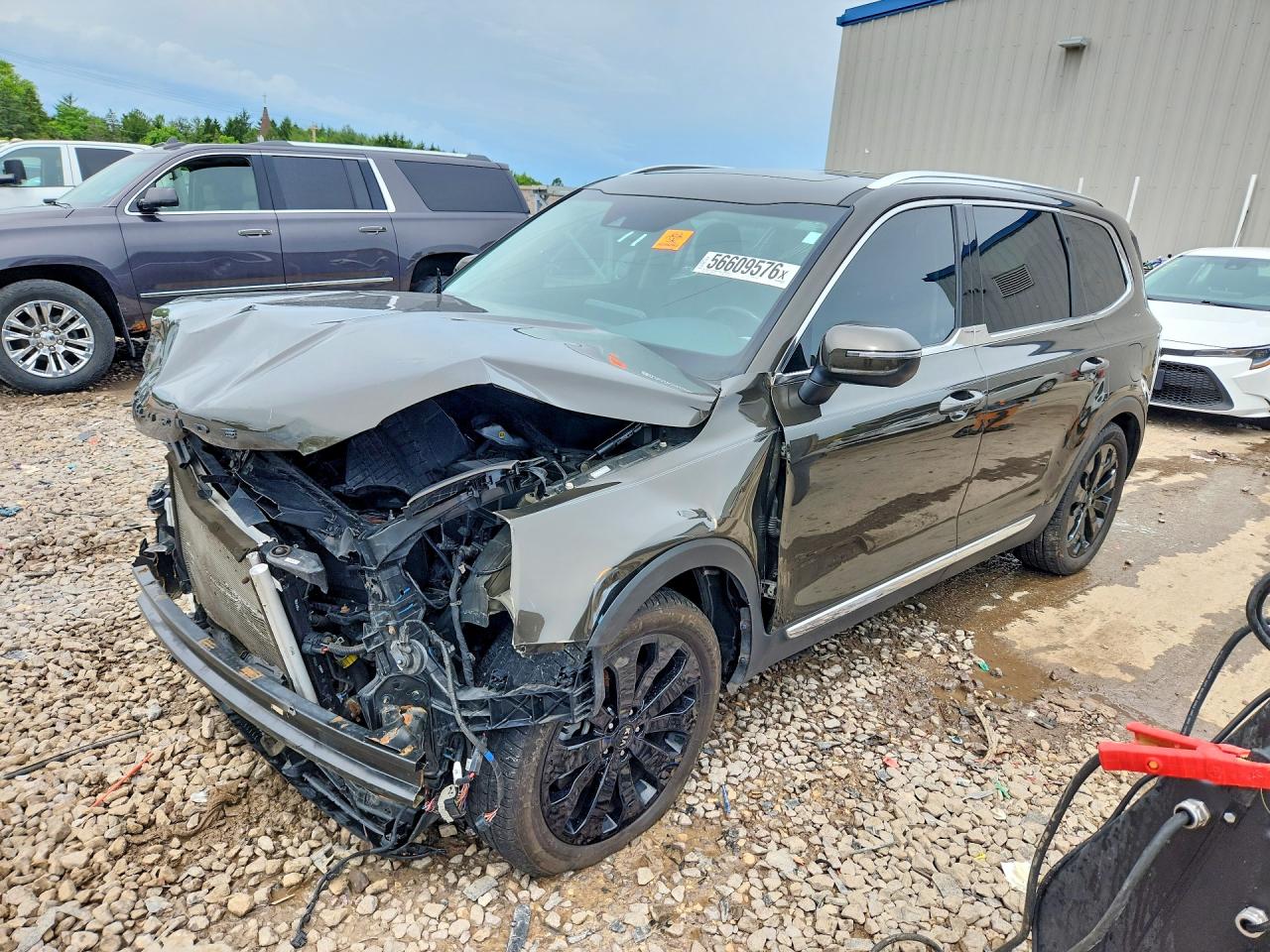 2021 Kia Telluride EX, VIN 5XYP3DHC4MG113753 — Front end