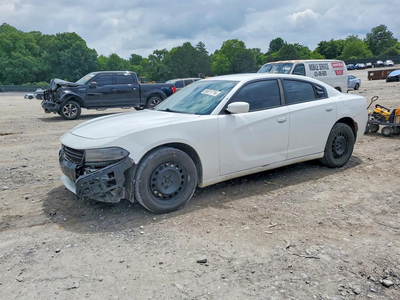 2018 Dodge Charger Police, VIN 2C3CDXKT5JH207700 — Front end