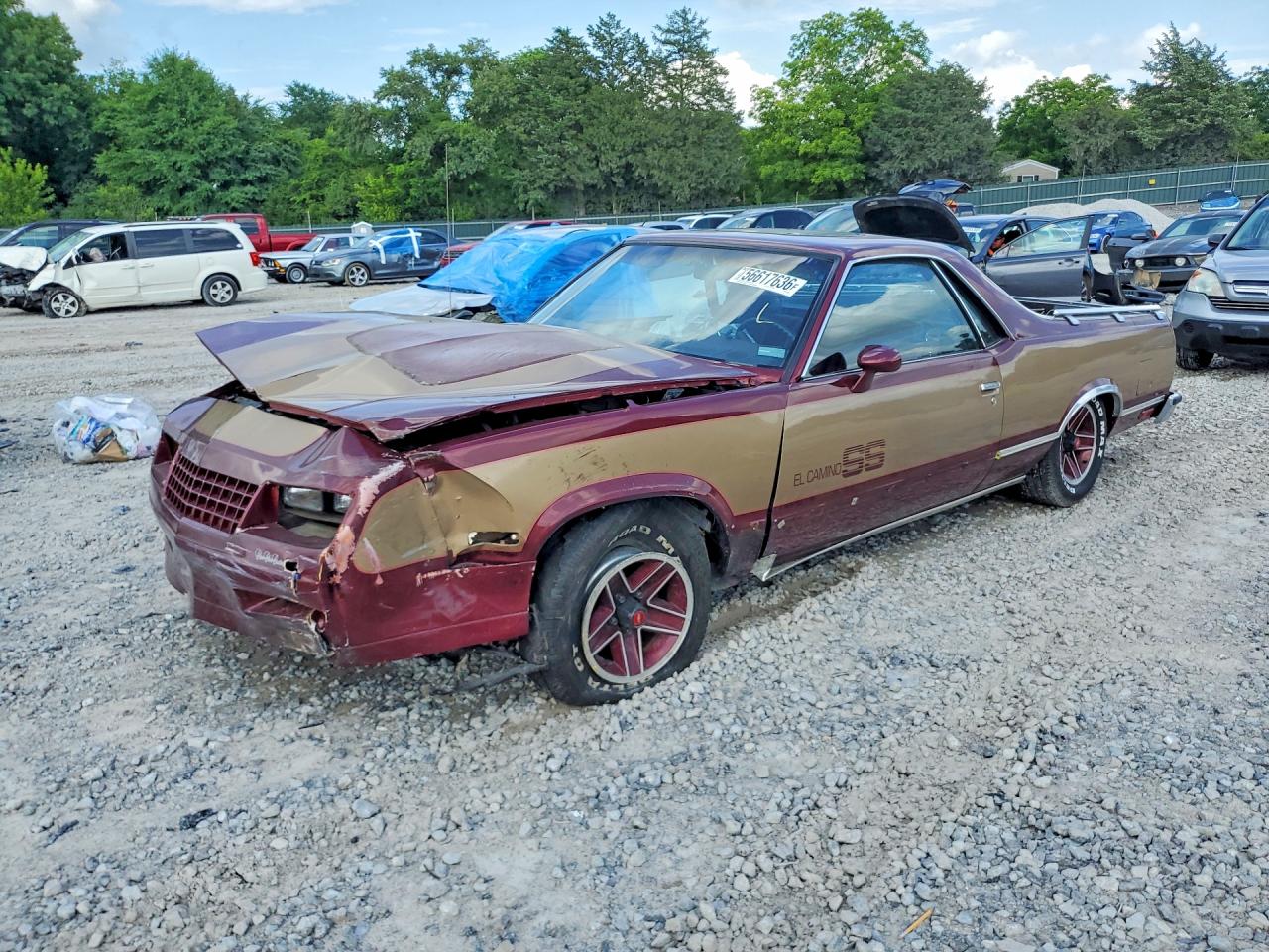 1985 Chevrolet El Camino, VIN 3GCCW80H7FS902405 — Front end