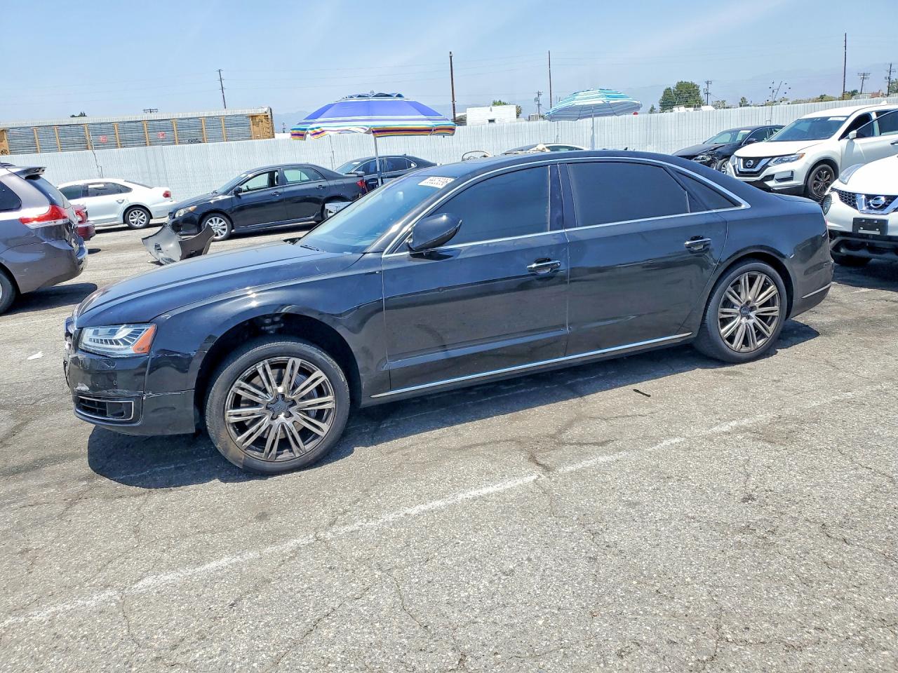 2015 Audi A8 3.0T, VIN WAU3GAFD5FN000609 — Front end