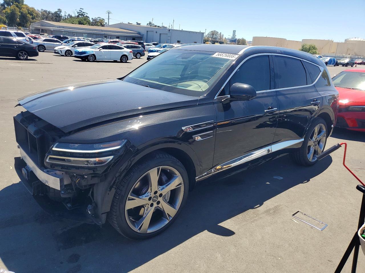 2021 Genesis GV80, VIN KMUHCESC5MU036423 — Front end