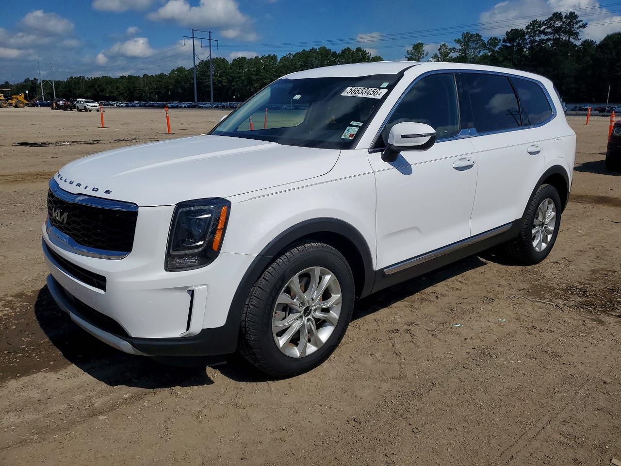 2022 Kia Telluride LX, VIN 5XYP24HC2NG244846 — Rear end