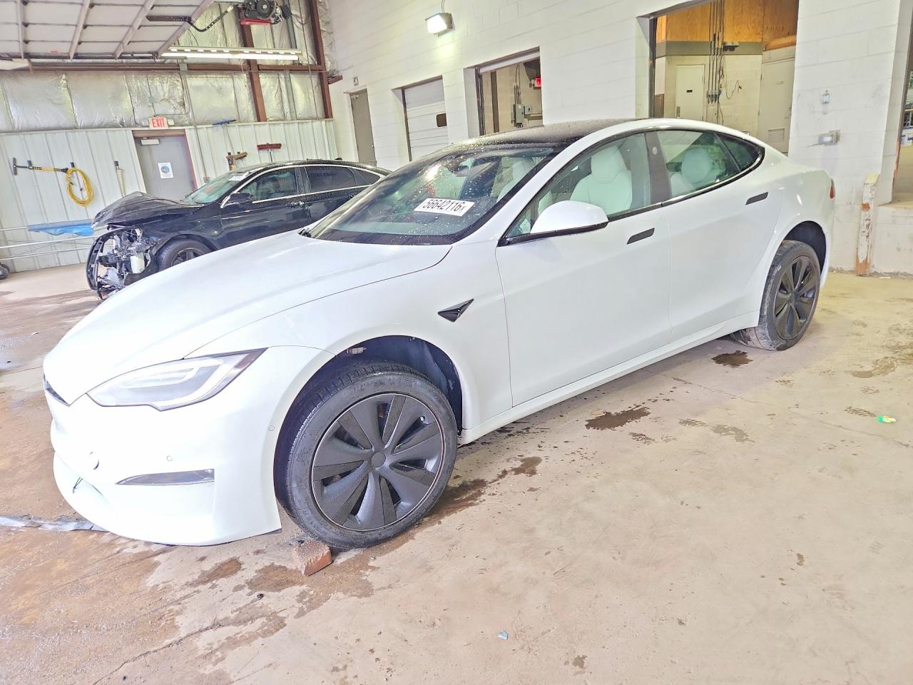 2021 Tesla Model S Long Range, VIN 5YJSA1E54MF443761 — Undercarriage