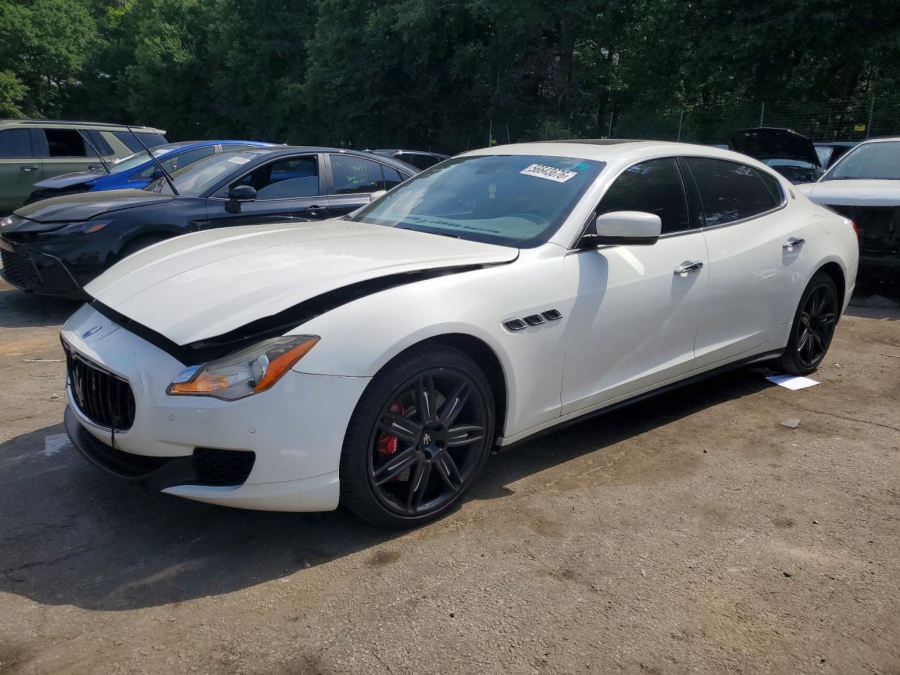 2014 Maserati Quattroporte S Q4, VIN ZAM56RRA3E1116987 — Фото с аукциона 1 of 11