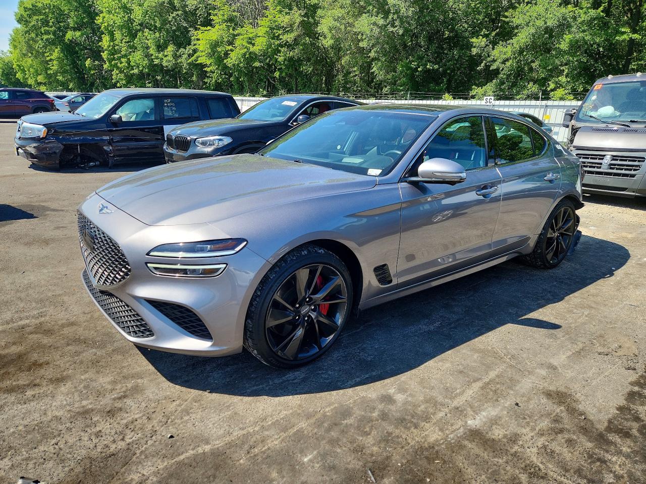 2023 Genesis G70 3.3T, VIN KMTG54TE3PU130938 — Rear end
