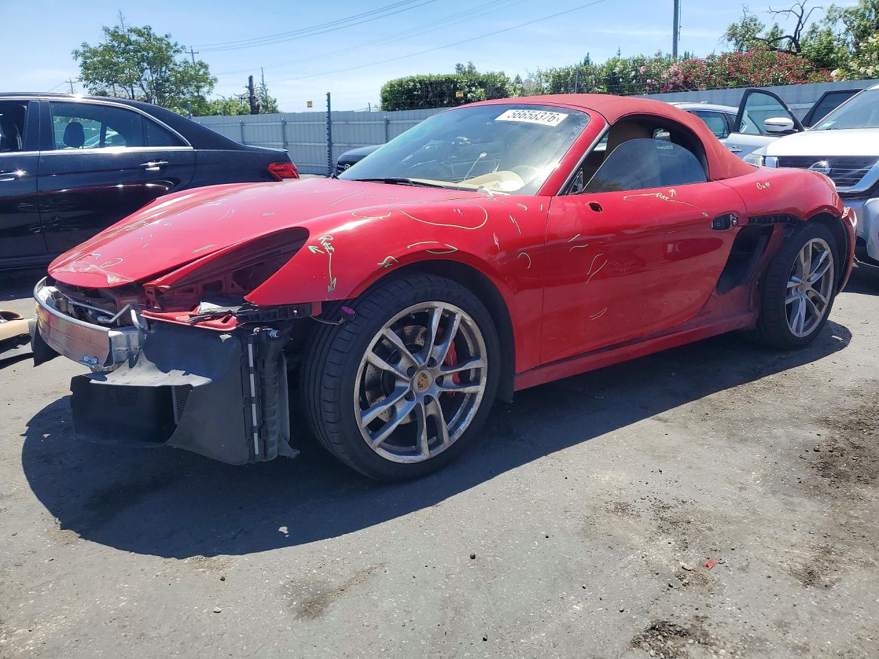 2015 Porsche Boxster S, VIN WP0CB2A84FS140279 — Rejected repair