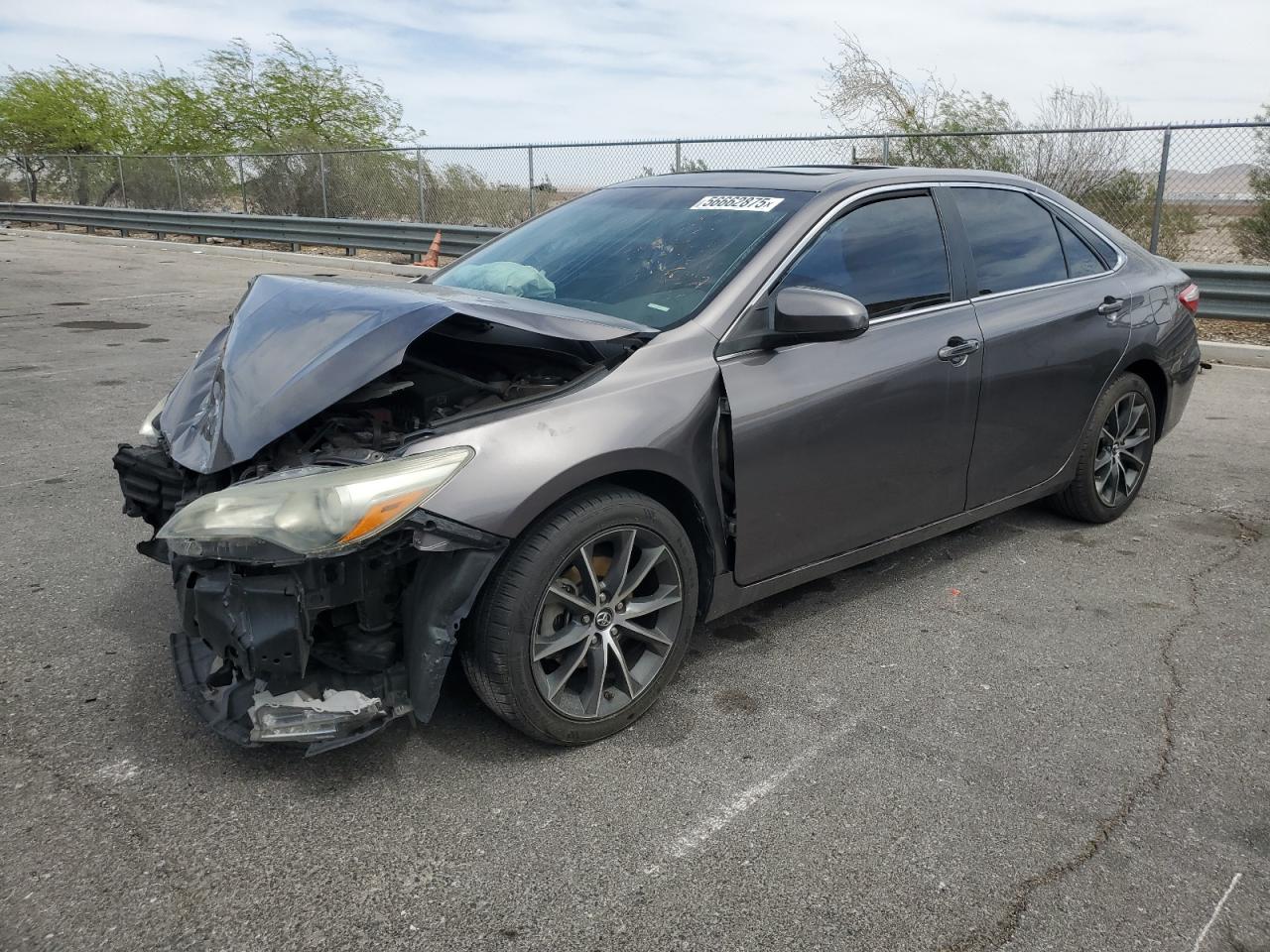 2017 Toyota Camry XLE, VIN 4T1BF1FK6HU270503 — Front end