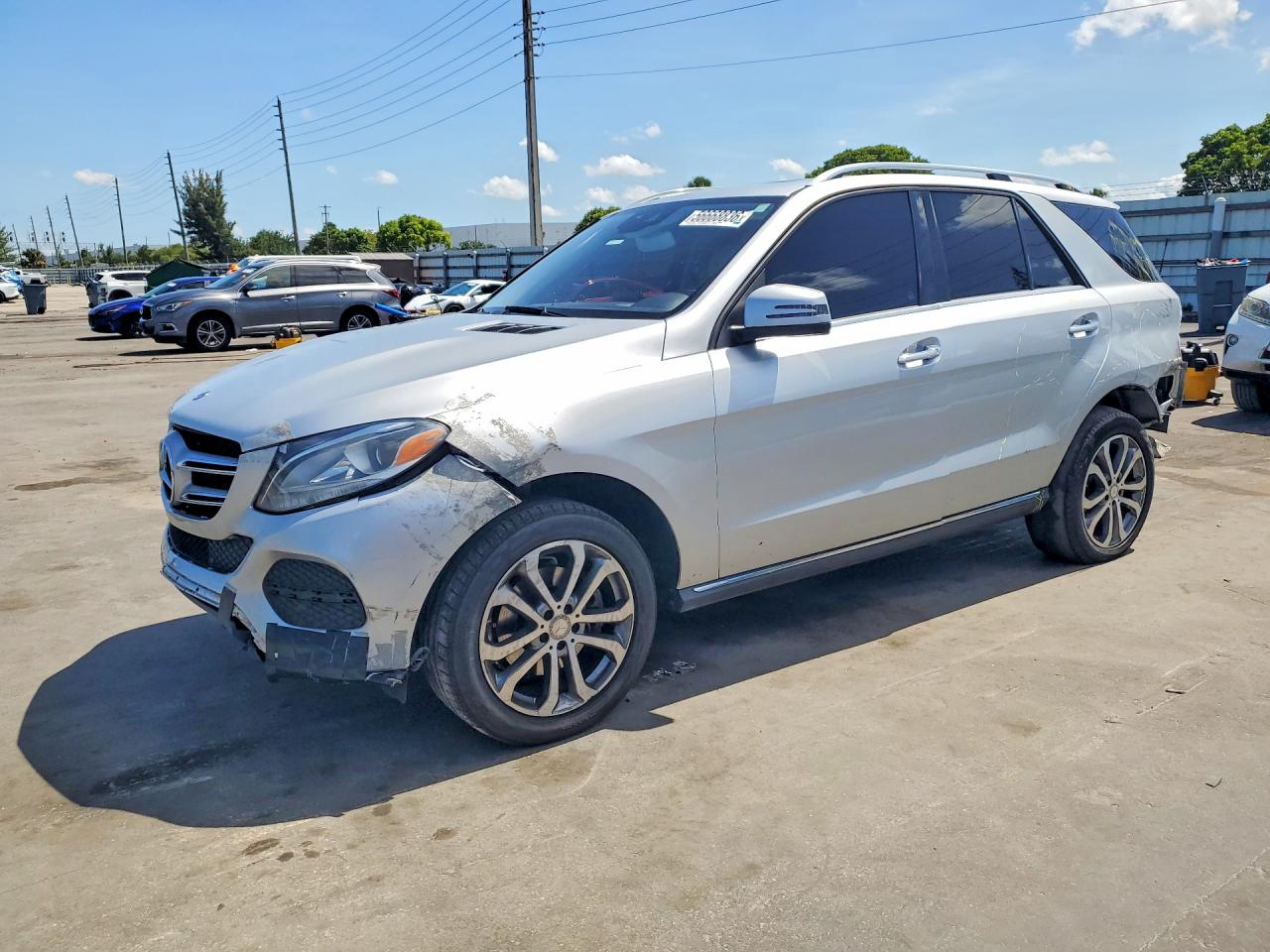 2016 Mercedes-Benz GLE 350, VIN 4JGDA5JB3GA788686 — Rear end