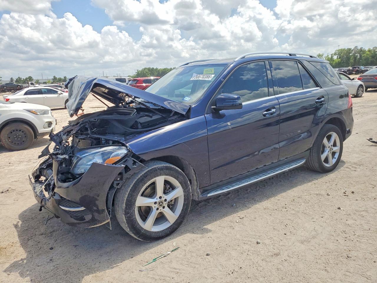 2018 Mercedes-Benz GLE 350, VIN 4JGDA5JB3JB146549 — Front end