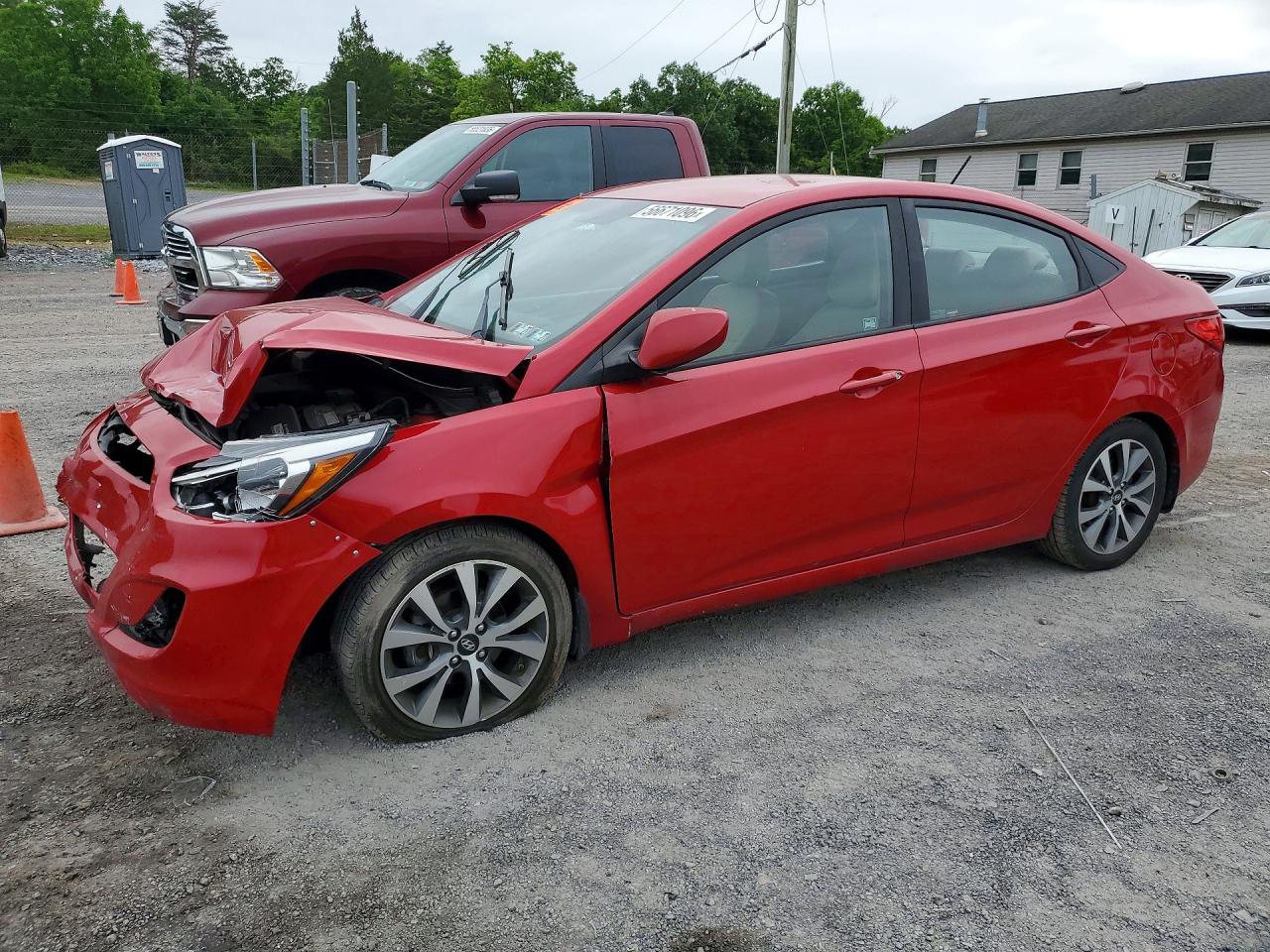2017 Hyundai Accent SE, VIN KMHCT4AE5HU271786 — Перед