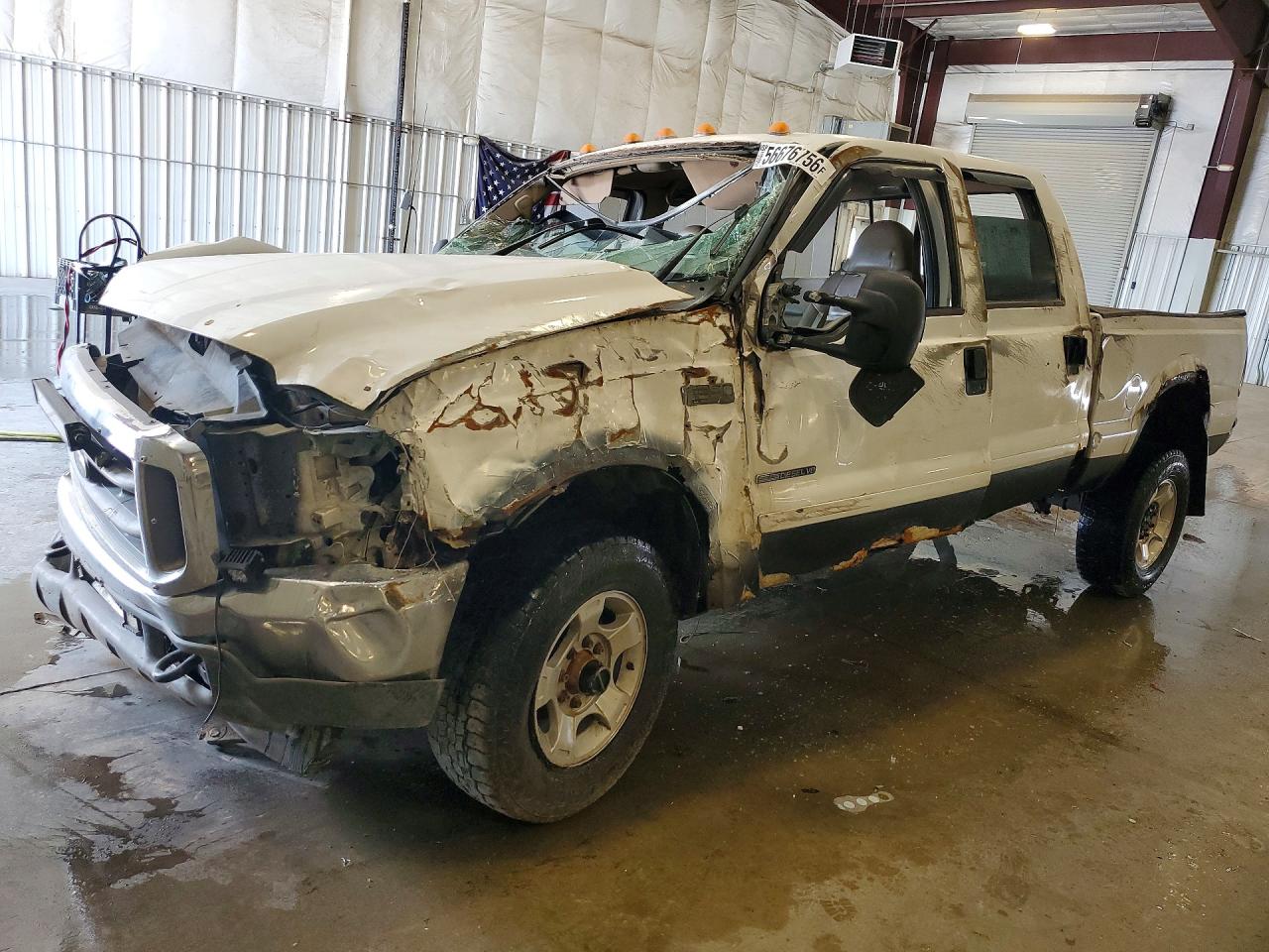 2001 Ford F-350 XL, VIN 1FTSW31F01EB98143 — Rollover