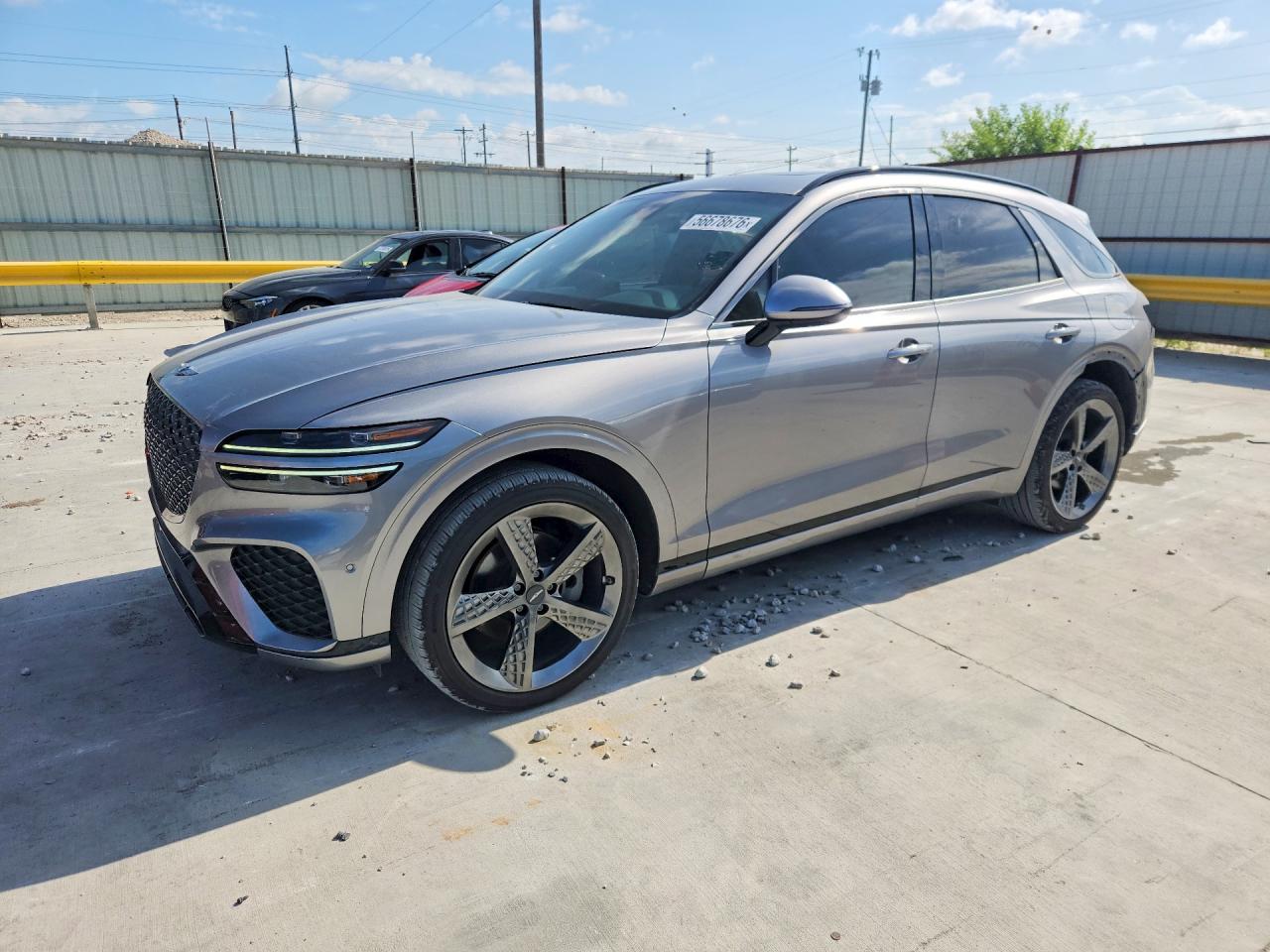 2022 Genesis GV70 2.5T, VIN KMUMADTB6NU048635 — Rear end