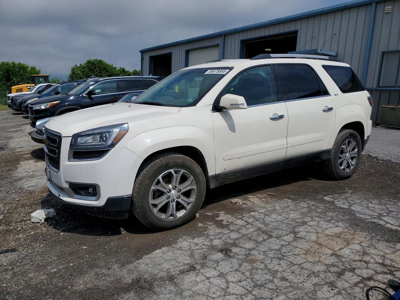 2015 GMC Acadia SLT, VIN 1GKKVRKD9FJ110549 — Front end