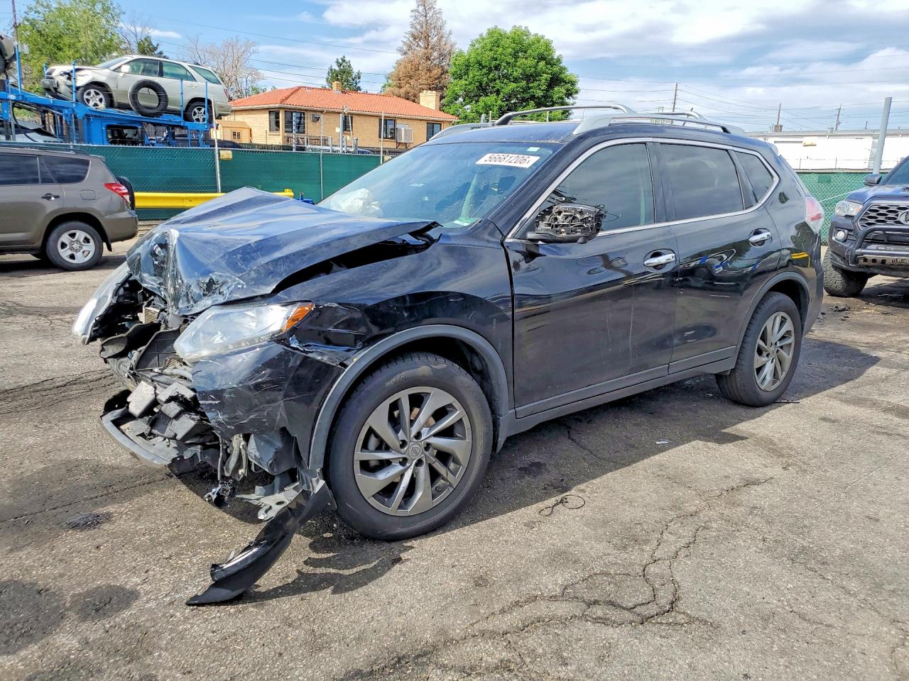 2014 Nissan Rogue SL, VIN 5N1AT2MV3EC854091 — Перед