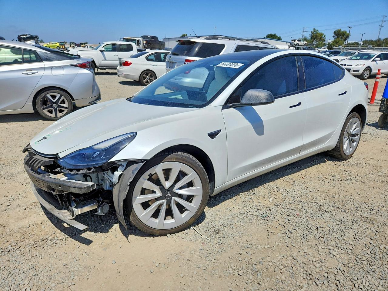 2021 Tesla Model 3 Standard Range Plus, VIN 5YJ3E1EA9MF921548 — Front end