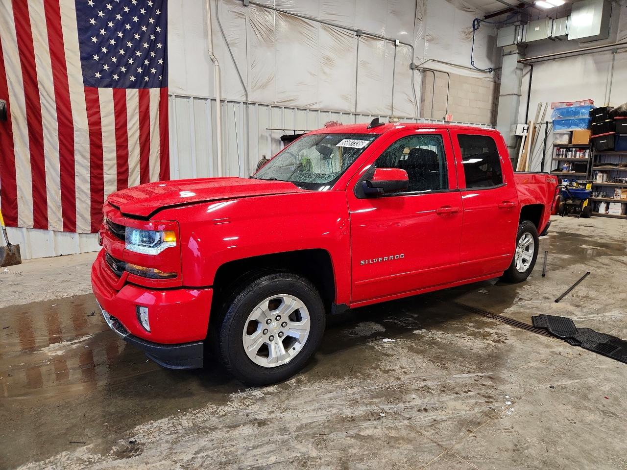 2016 Chevrolet Silverado 1500 LT, VIN 1GCVKRECXGZ365489 — Frame damage