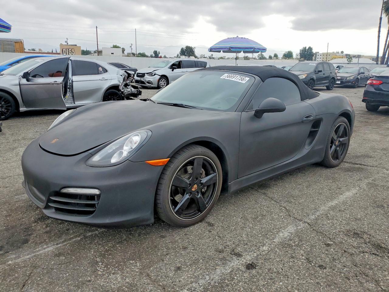 2015 Porsche Boxster, VIN WP0CA2A81FK110160 — Rear end