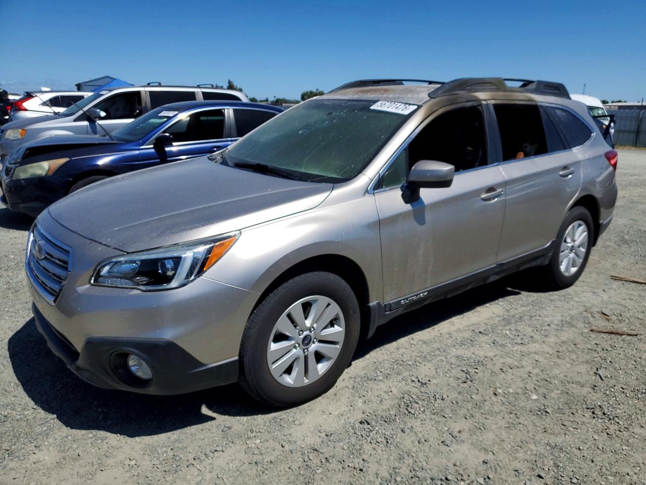 2015 Subaru Outback Premium, VIN 4S4BSACC5F3243434 — Пожар в салоне