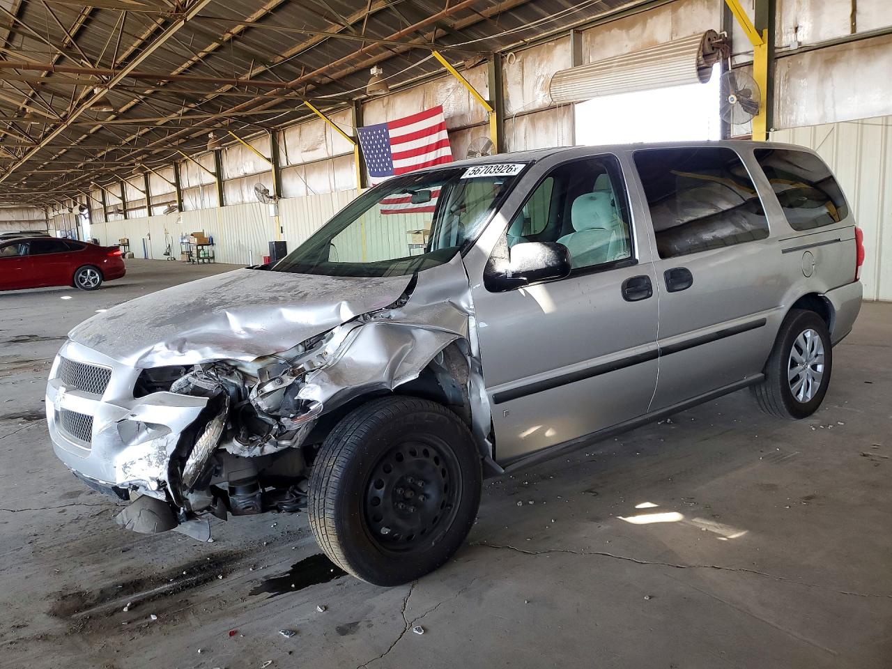 2007 Chevrolet Uplander LS Fleet, VIN 1GNDV23W77D181980 — Front end